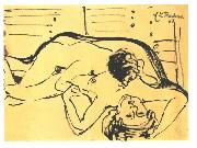 Ernst Ludwig Kirchner Lovers oil